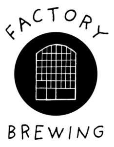 Mascraft Factory Brewing logo en blanco sobre fondo negro – cervecera artesanal finaldesa" 