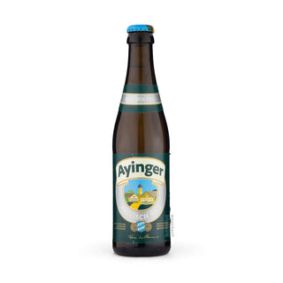 Cerveza Lager AYINGER Bairisch Bavarian Pils 33cl vista frontal - Comprar en Mascraft