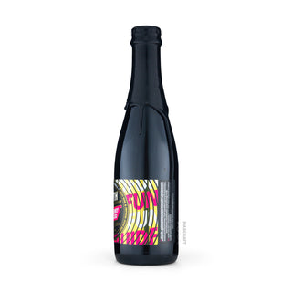 Right side of Strong Ale FUNKY FLUID 8th Anniversary 50cl craft beer can - Available at Mascraft