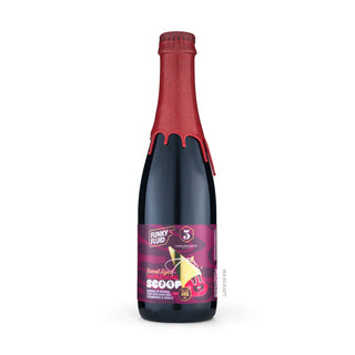 Front view of Pastry Stout FUNKY FLUID & 3 SONS Barrel Aged Royal Cookie: Scoop 50cl craft beer can - Buy at Mascraft
