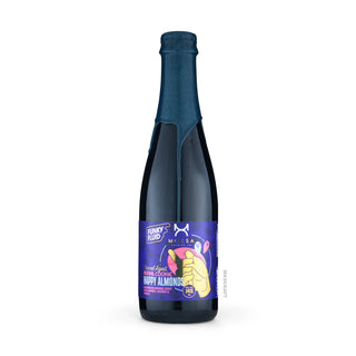 Cerveza Pastry Stout FUNKY FLUID & MOKSA Barrel Aged Royal Cookie: Happy Almonds 50cl vista frontal - Comprar en Mascraft