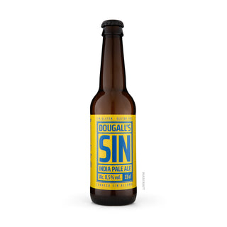 Cerveza Sin Alcohol DOUGALL'S Sin IPA 33cl vista frontal - Comprar en Mascraft