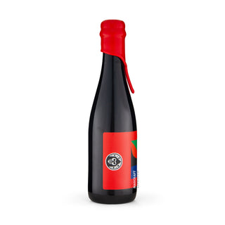 Left side of Barrel Aged MESSOREM Mort Rouge 37,5cl craft beer can - Mascraft catalog