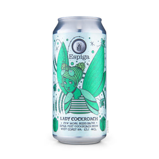 Front view of West Coast ESPIGA Cockroach Lady 44cl craft beer can - Buy at Mascraft