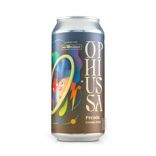 Cerveza Pastry Stout OPHIUSSA & HOP HOOLIGANS Pecado 44cl vista frontal - Comprar en Mascraft