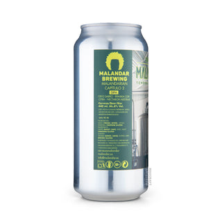 Left side of DIPA MALANDAR Malandarian Temp 2 Cap 3 44cl craft beer can - Mascraft catalog