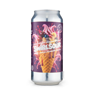 Front view of Smoothie Sour MALANDAR Swirl Sour Cereza+Vainilla+Arándano+Plátano 44cl craft beer can - Buy at Mascraft