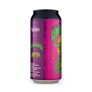 Lateral izquierdo Hazy IPA MELOPEA Lunatic Hops 44cl - Catálogo Mascraft