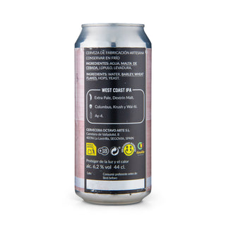 Etiqueta e información West Coast OCTAVO ARTE Tu Crush 44cl - Tienda Mascraft