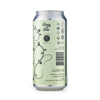 Right side of Hazy IPA SÁEZ & SON & FACTORY Silence Logic 44cl craft beer can - Available at Mascraft