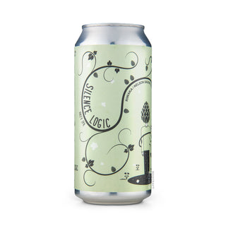 Left side of Hazy IPA SÁEZ & SON & FACTORY Silence Logic 44cl craft beer can - Mascraft catalog