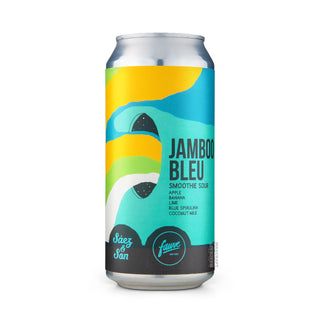 Front view of Smoothie Sour SÁEZ & SON & FAUVE Jamboo Blue 44cl craft beer can - Buy at Mascraft