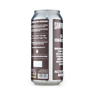 Etiqueta e información Imperial Stout SANFRUTOS El Oráculo 44cl - Tienda Mascraft