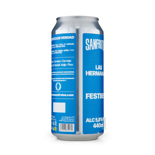 Etiqueta e información Lager SANFRUTOS Las Hermanas 44cl - Tienda Mascraft