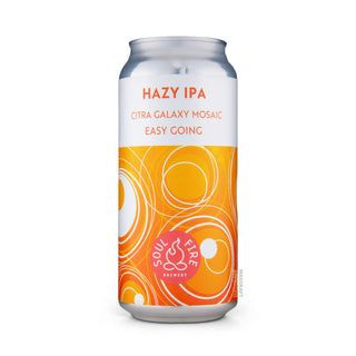 Cerveza Hazy IPA SOUL FIRE Easy Going 44cl vista frontal - Comprar en Mascraft