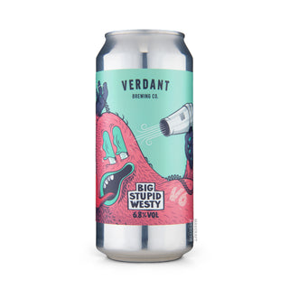Cerveza West Coast VERDANT Big Stupid Westy V6 44cl vista frontal - Comprar en Mascraft