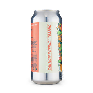 Lateral izquierdo Hazy IPA VERDANT Caution! Internal Traffic 44cl - Catálogo Mascraft
