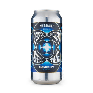 Cerveza Session IPA VERDANT People, Money, Space, Time 44cl vista frontal - Comprar en Mascraft