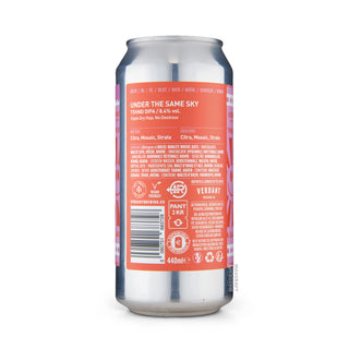 Etiqueta e información DIPA VERDANT Under The Same Sky 44cl - Tienda Mascraft