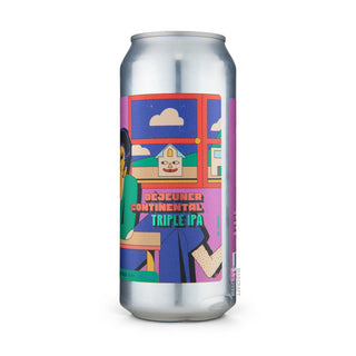 Right side of TIPA SIR JOHN & BEARDED Déjeuner Continental 47cl craft beer can - Available at Mascraft