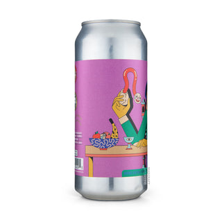 Left side of TIPA SIR JOHN & BEARDED Déjeuner Continental 47cl craft beer can - Mascraft catalog
