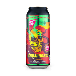 Cerveza DIPA FUNKY FLUID & FLATLAND Crossroads 50cl vista frontal - Comprar en Mascraft