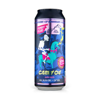 Front view of QIPA FUNKY FLUID & LYRIC Carry On 50cl craft beer can - Buy at Mascraft