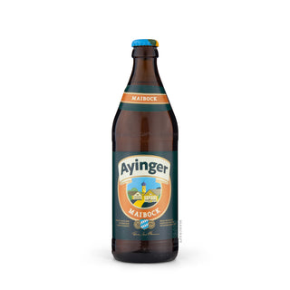 Cerveza Lager AYINGER Maibock 50cl vista frontal - Comprar en Mascraft