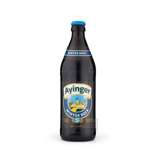 Cerveza Dark Lager AYINGER Winter Bock 50cl vista frontal - Comprar en Mascraft
