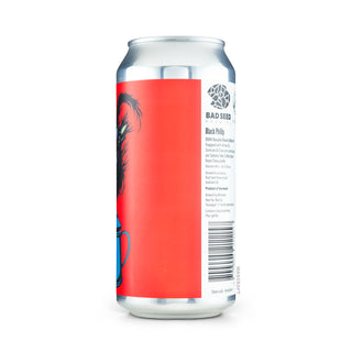 Perfil derecho de cerveza Black IPA BAD SEED Black Phillip 44cl - Disponible en Mascraft