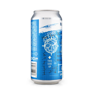 Lateral izquierdo de cerveza IPA BUXTON Axe^x 44cl - Catálogo de Mascraft