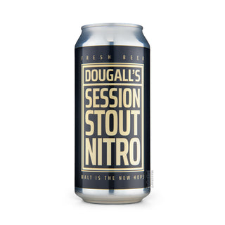 Front view of Stout DOUGALL'S Session Stout Nitro 44cl craft beer can - Buy at Mascraft