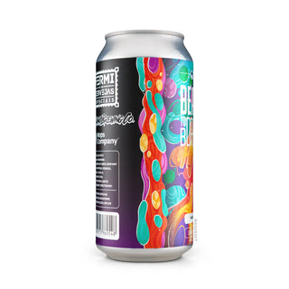 Lateral izquierdo de cerveza Hazy DIPA FERMI & SALAMA Beamed To Borealis 44cl - Catálogo de Mascraft