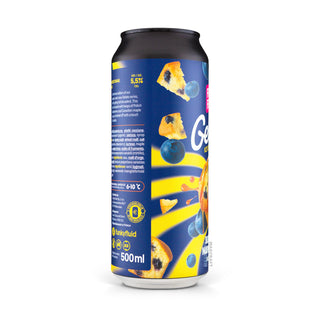 Lateral izquierdo de cerveza Pastry Sour FUNKY FLUID Gelato: Blueberry Maple Muffin 50cl - Catálogo de Mascraft