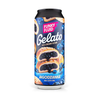 Cerveza Pastry Sour FUNKY FLUID Gelato: Jagodzianka 50cl vista frontal - Comprar en Mascraft