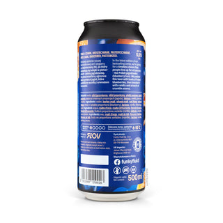Etiqueta e información de cerveza Pastry Sour FUNKY FLUID Gelato: Jagodzianka 50cl - Tienda Mascraft