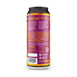 Etiqueta e información de cerveza Pastry Sour FUNKY FLUID Gelato: Passion Fruit, Mango & Peach 50cl - Tienda Mascraft