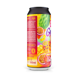 Lateral izquierdo de cerveza Pastry Sour FUNKY FLUID Gelato: Turbo Cheesecake 50cl - Catálogo de Mascraft