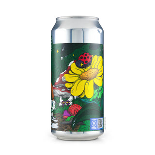 Perfil derecho de cerveza Hazy IPA LEFT HANDED GIANT Flower Trails 44cl - Disponible en Mascraft