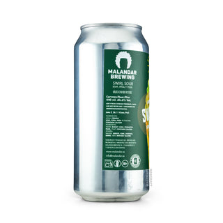 Lateral izquierdo Smoothie Sour MALANDAR Swirl Sour Kiwi Pinneaple Pear 44cl - Catálogo Mascraft