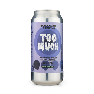 Cerveza NEIPA MALANDAR Too Much 44cl vista frontal - Comprar en Mascraft