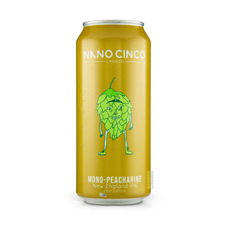 Cerveza NEIPA NANO CINCO Mono Peacharine 47cl vista frontal - Comprar en Mascraft