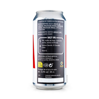 Etiqueta e información Hazy IPA OCTAVO ARTE Furia 44cl - Tienda Mascraft