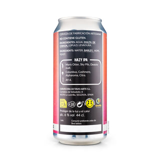 Etiqueta e información Hazy IPA OCTAVO ARTE Reflejo 44cl - Tienda Mascraft