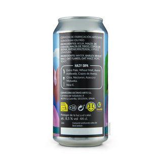 Etiqueta e información Hazy IPA OCTAVO ARTE & SÁEZ & SON Surf N` Turf 44cl - Tienda Mascraft