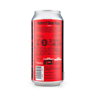Lateral izquierdo de cerveza NEIPA OSO & OUTER RANGE Pistero 44cl - Catálogo de Mascraft