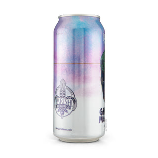 Lateral izquierdo de cerveza DIPA PARISH Ghost The Machine 47cl - Catálogo de Mascraft