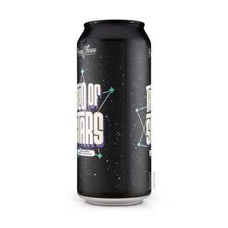 Lateral izquierdo de cerveza NEDIPA PHASE THREE Trio of Stars 47cl - Catálogo de Mascraft