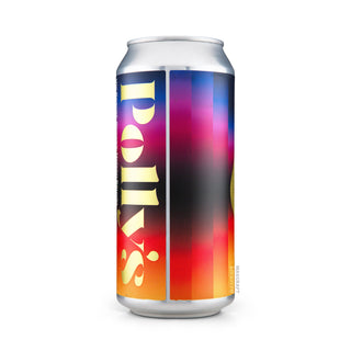 Lateral izquierdo de cerveza IPA POLLY'S On Hold 44cl - Catálogo de Mascraft