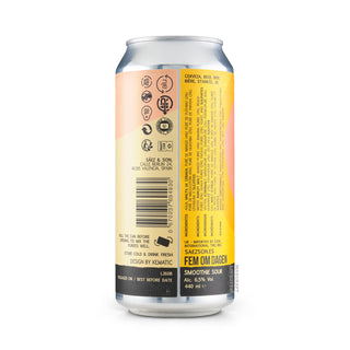 Etiqueta e información Smoothie Sour SÁEZ & SON Fem Om Dagen (2026) 44cl - Tienda Mascraft